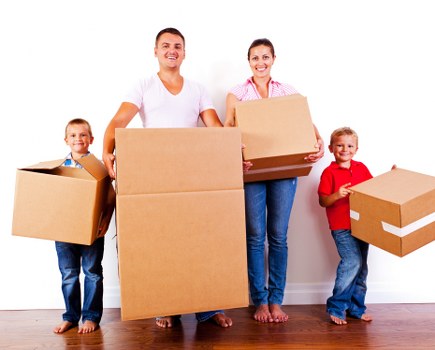 Office relocation planning in Kennington with boxes and workstations