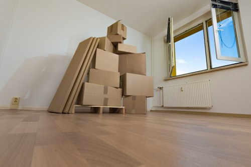 Business furniture and equipment prepared for a local relocation