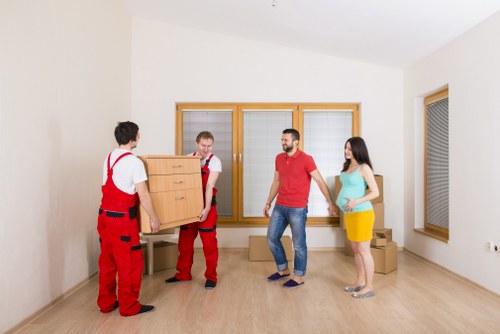 Same day removals team handling urgent move in Kennington street