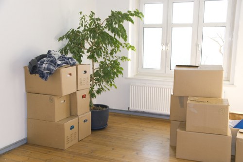 Loading household furniture into a removal truck in Kennington